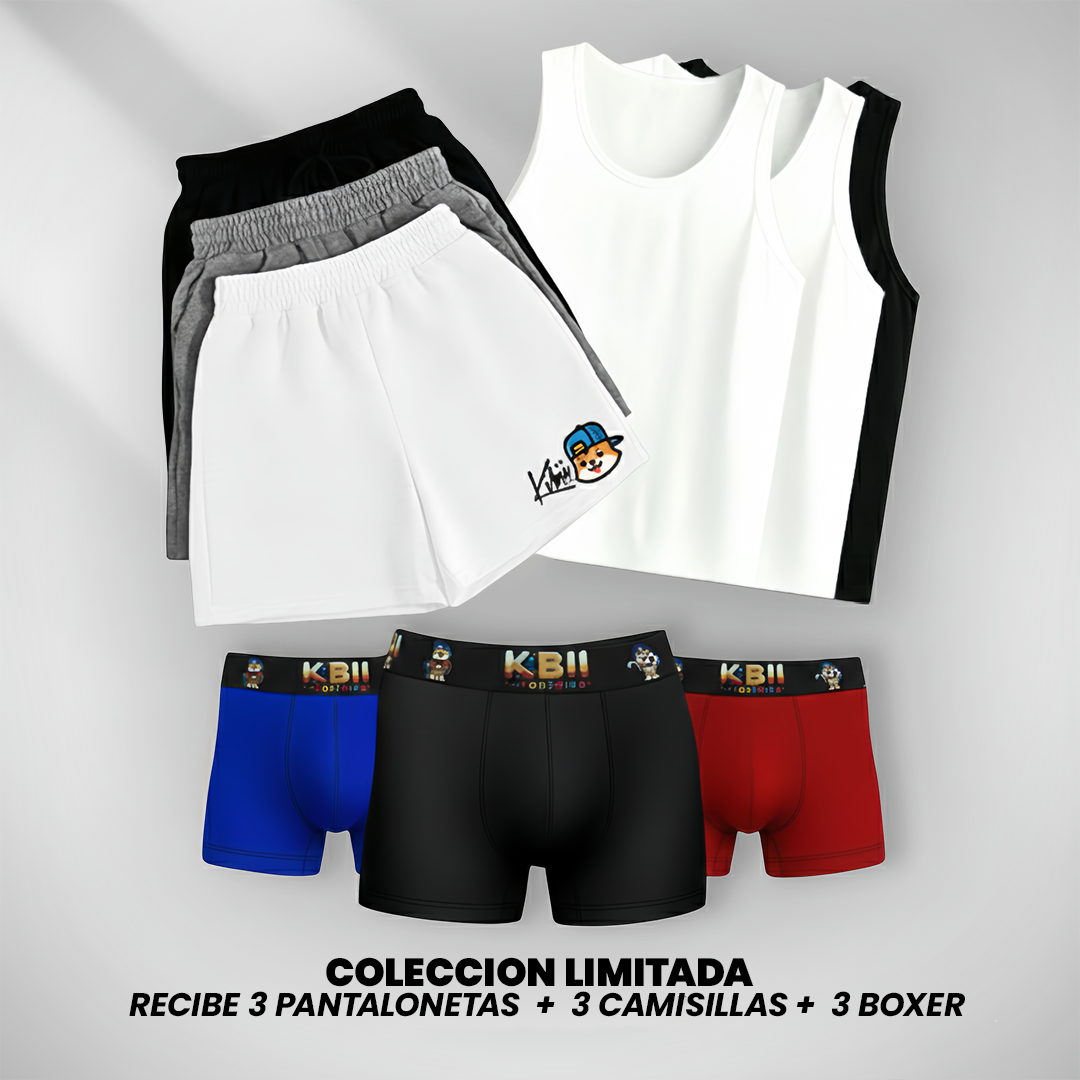 PACK ESCOLAR 3 CAMISILLAS + 3 PANTALONETA + 3 BOXER